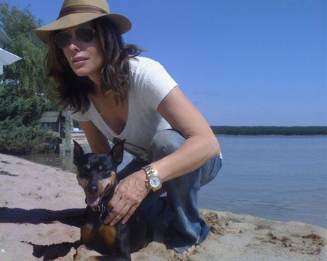 Sally Hershberger and her dog