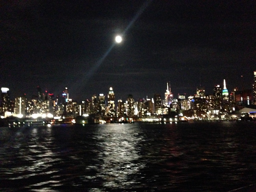 City skyline ferry