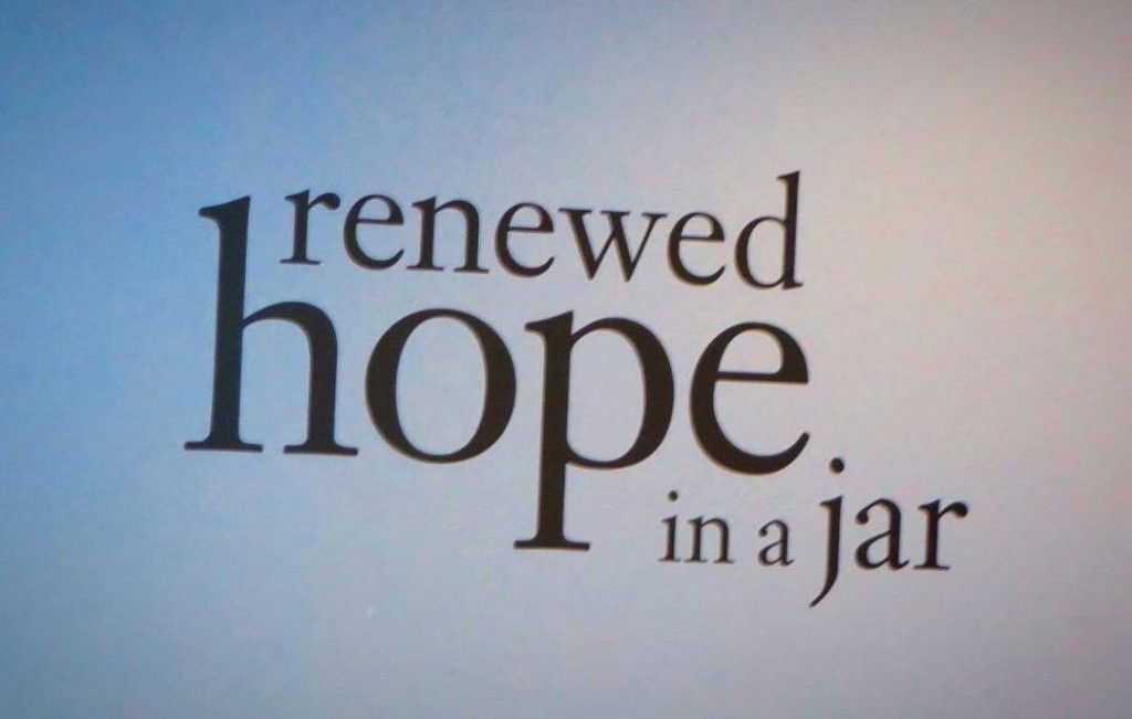 Renewed Hope in a jar