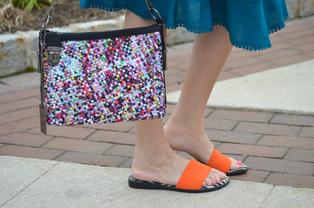 Summer sandals and handbag